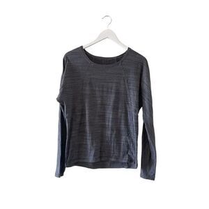 Lululemon Charcoal Gray Black Swiftly Long Sleeve Athletic Run Train Yoga Women’